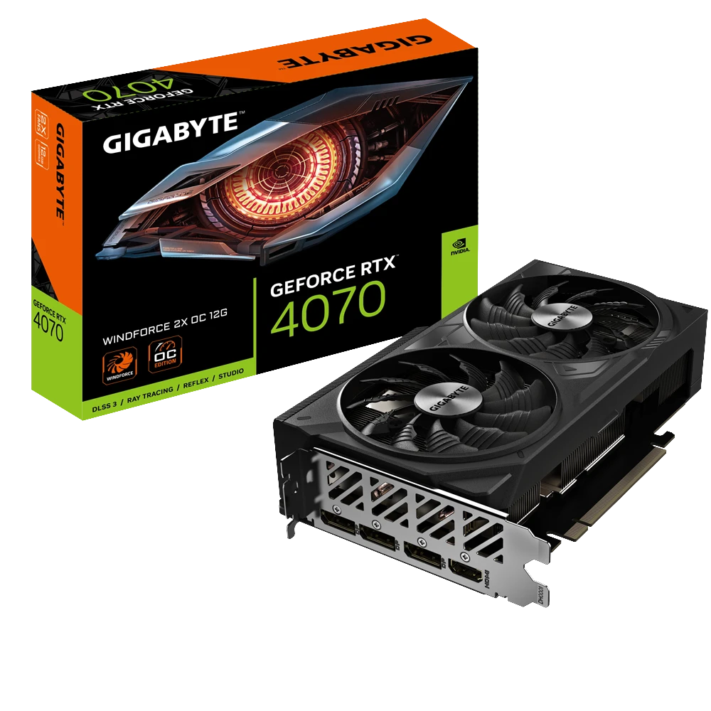 Gigabyte GeForce RTX 4070 WINDFORCE 2X OC 12G